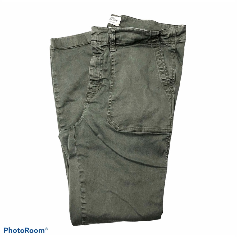 J. Crew Green Khaki Skinny Mid Rise Stretch Pants - Picture 2 of 16